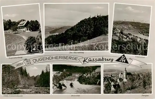 AK / Ansichtskarte  Kuessaburg Jugendherberge Die Kuessaburg Waldshut Obere Wutachschlucht Rheinfall Tiengen Kuessaburg