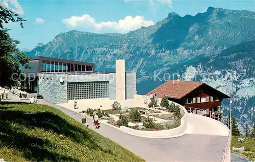 AK / Ansichtskarte Muerren_BE Bahnhof Muerrenbahn mit Maennlichen Tschuggen Lauberhorn Muerren_BE
