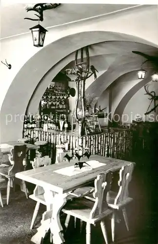 AK / Ansichtskarte 73795509 Raspenava_CZ Interieur des Restaurants Myslivecke Zatisi 