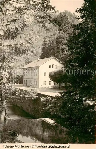 AK / Ansichtskarte  Ottendorf_Bahretal Felsen Muehle 