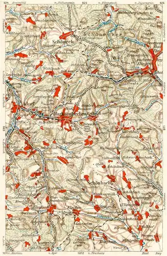 AK / Ansichtskarte  Markneukirchen Gebietskarte Markneukirchen