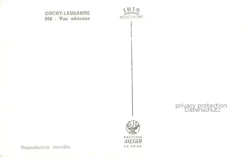 AK / Ansichtskarte Ouchy_Lausanne_VD Vue aerienne 
