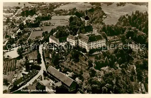 AK / Ansichtskarte  Andechs Kloster Andechs mit Erling Fliegeraufnahme Andechs