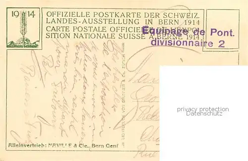 AK / Ansichtskarte Bern_BE Eingang zum Wehrwesen Entree du Pavillon de l Armee Offizielle Postkarte der Schweizerischen Landesausstellung Bern_BE