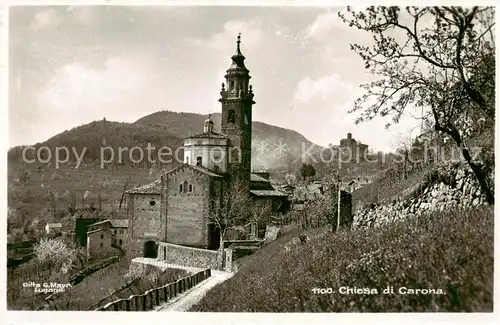 AK / Ansichtskarte Carona_Lago_di_Lugano_TI Chiesa Kirche 