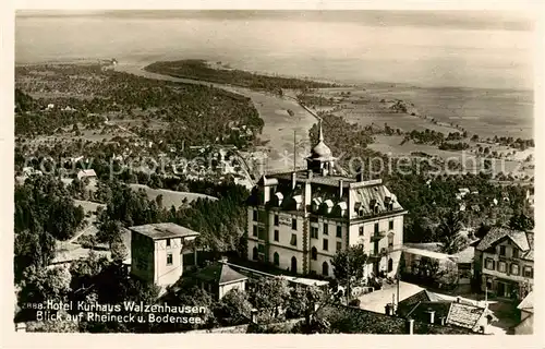 AK / Ansichtskarte Walzenhausen_AR Hotel Kurhaus Blick auf Rheineck und Bodensee Walzenhausen AR
