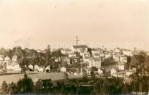 AK / Ansichtskarte Heiden_AR Stadtbild mit Kirche Kurort Heiden_AR