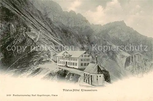 AK / Ansichtskarte Hergiswil_NW Pilatus Hotel Klimsenhorn Luzerner Voralpen Hergiswil NW