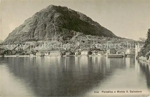 AK / Ansichtskarte Paradiso_Lago_di_Lugano_TI e Monte San Salvatore 