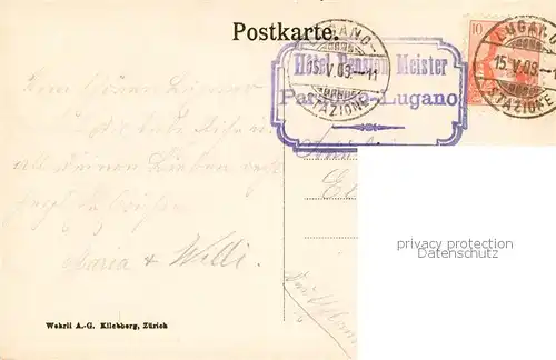 AK / Ansichtskarte Paradiso_Lago_di_Lugano_TI e Monte San Salvatore 