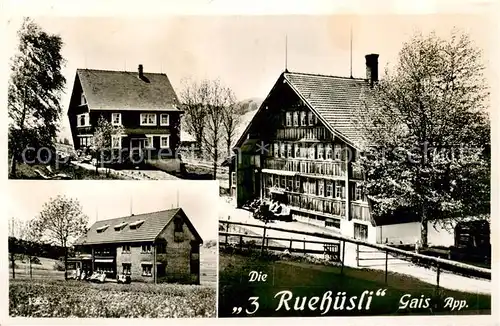 AK / Ansichtskarte Gais_AR Die 3 Ruehuesli Gais_AR