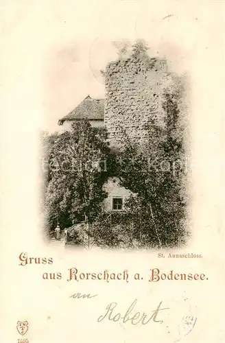 AK / Ansichtskarte Rorschach_Bodensee_SG St Anna Schloss 