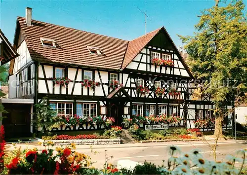 AK / Ansichtskarte  Sasbachwalden Gasthof Pension Engel Fachwerkhaus Sasbachwalden