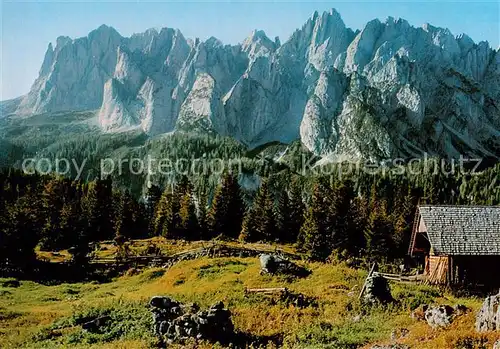 AK / Ansichtskarte 73795781 Gosaukamm_Gosau_Salzkammergut_AT Blick von der Ebenalm Dachsteingebirge 