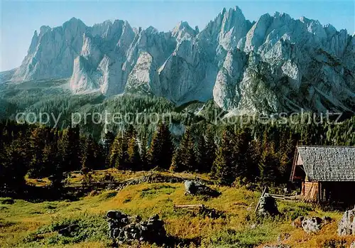 AK / Ansichtskarte  Gosaukamm_Gosau_Salzkammergut_AT Blick von der Ebenalm Dachsteingebirge 