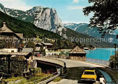 AK / Ansichtskarte 73795789 Grundlsee_Steiermark Seeklause am Grundlsee mit Backenstein Totes Gebirge Grundlsee_Steiermark