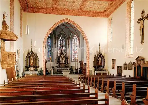 AK / Ansichtskarte  Hagnau_Bodensee Katholische Pfarrkirche St. Johann Baptist Innenansicht Hagnau Bodensee