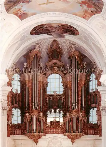 AK / Ansichtskarte  Weingarten_Wuerttemberg Benediktinerabtei Basilika Gablerorgel 18. Jhdt. Weingarten Wuerttemberg