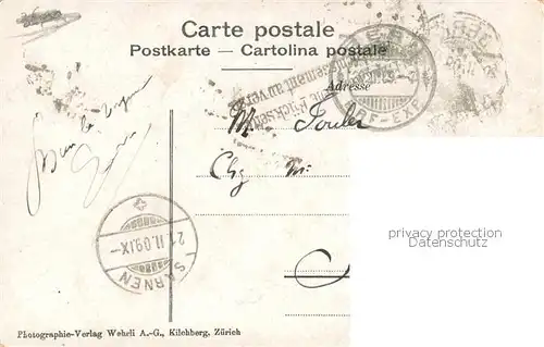 AK / Ansichtskarte Bern_BE Theater Bruecke Strassenbahn Bern_BE