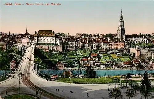 AK / Ansichtskarte Bern_BE Neues Casino und Muenster Bern_BE