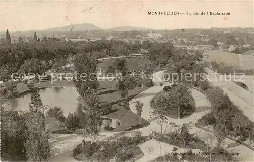 AK / Ansichtskarte Montpellier_Herault Jardin de l Esplanade Montpellier Herault