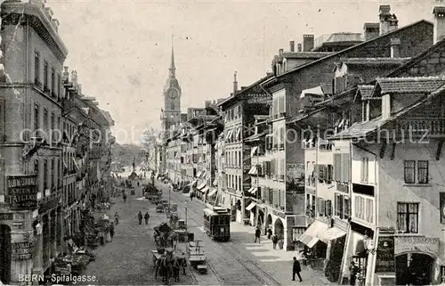 AK / Ansichtskarte Bern_BE Spitalgasse Strassenbahn Bern_BE