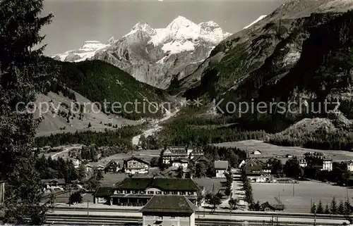 AK / Ansichtskarte Kandersteg_BE Panorama mit Bluemlisalp Berner Alpen Kandersteg_BE