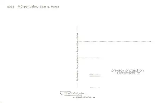 AK / Ansichtskarte  Muerrenbahn_Bergbahn_BE mit Eiger und Moench Berner Alpen 