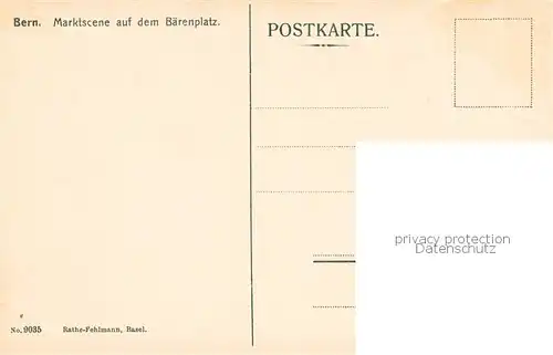 AK / Ansichtskarte Bern_BE Marktszene auf dem Baerenplatz Bern_BE