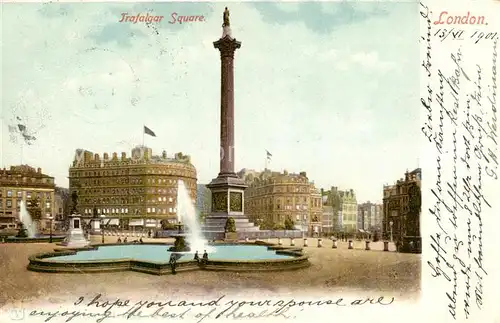 AK / Ansichtskarte 73795927 London__UK Trafalgar Square 