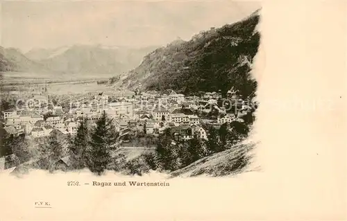 AK / Ansichtskarte Ragaz_Bad_SG mit Wartenstein 