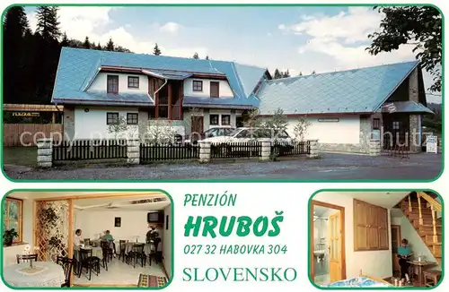 AK / Ansichtskarte 73795971 Habovka_Zuberec_SK Penzion Hrubos Gaststube Zimmer 