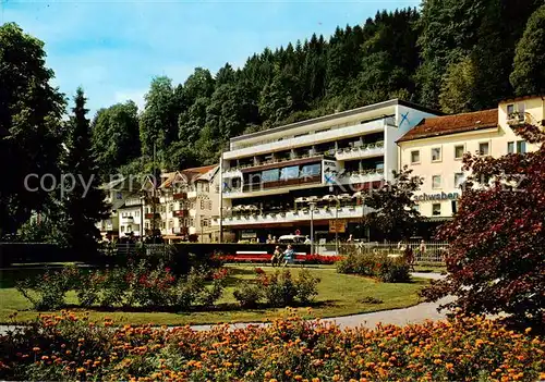 AK / Ansichtskarte  Bad_Herrenalb Hotel Harzer am Kurpark Bad_Herrenalb