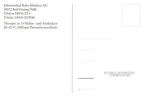 AK / Ansichtskarte  Bad_Fuessing Johannesbad Reha Kliniken Fliegeraufnahme Bad_Fuessing