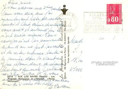 AK / Ansichtskarte Aix les Bains_73 Vue partielle 