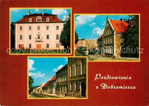 AK / Ansichtskarte  Dobromierz Palac Urzad Gminny Fragment placu Wolnosci Dobromierz