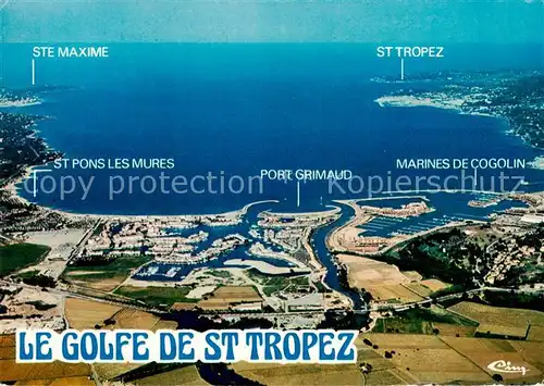 AK / Ansichtskarte Port_Grimaud Golfe de St Tropez Vue aerienne Port Grimaud