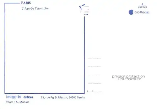 AK / Ansichtskarte Paris_75 Vue aerienne Arc de Triomphe 