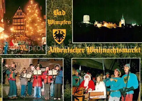 AK / Ansichtskarte 73796087 Bad_Wimpfen Altdeutscher Weihnachtsmarkt Teilansichten Bad_Wimpfen