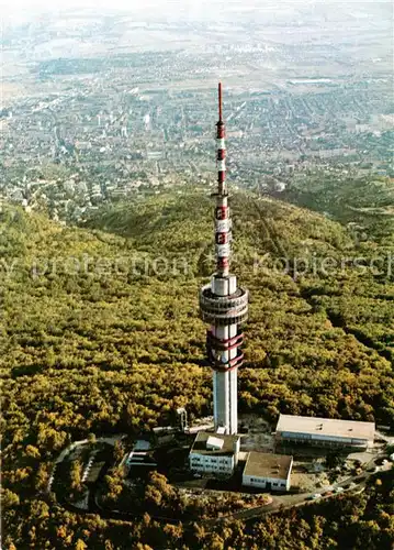 AK / Ansichtskarte  Pecs_Fuenfkirchen_HU TV kilato eszpresszo Fliegeraufnahme 