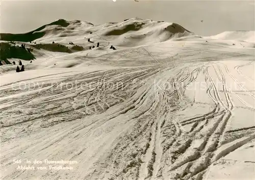 AK / Ansichtskarte Flumserberge_SG Abfahrt vom Prodkamm 