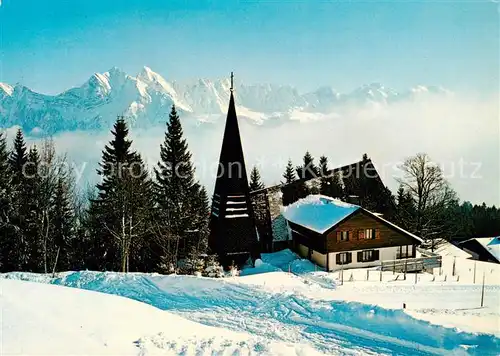 AK / Ansichtskarte Flumserberge_SG Kapelle St Bernhard Oberberg 