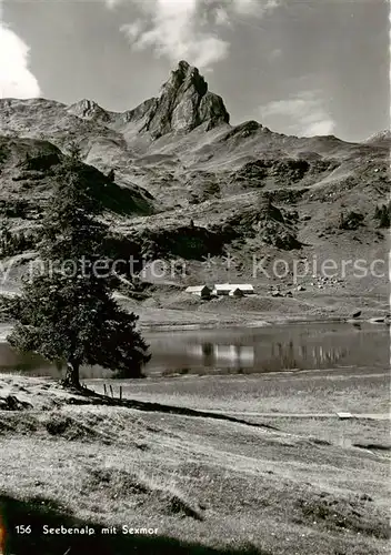 AK / Ansichtskarte Seebenalp_Sarganserland_SG mit Sexmor 