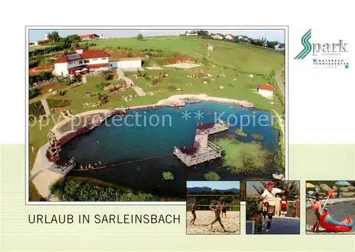 AK / Ansichtskarte  Sarleinsbach_AT Naturbad Fliegeraufnahme 