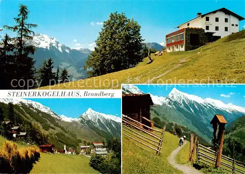 AK / Ansichtskarte 73796143 Brandberg__Tirol_AT Steinerkogelhaus Gruenberg Penken Brandberg mit Kolm Weg zum Steinerkogel 