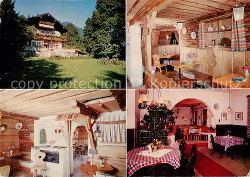 AK / Ansichtskarte  Tegernsee Tuftenalm Kuenstlerklause Gastraeume Bar Tegernsee