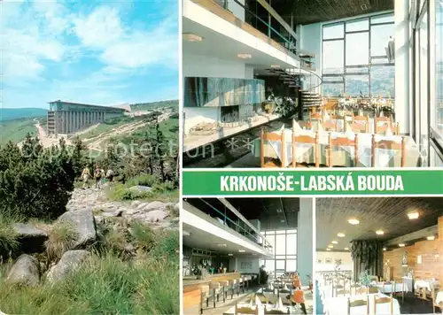 AK / Ansichtskarte  Krkonose_CZ Labska bouda horsky hotel misto nad hranou Labske rokie 