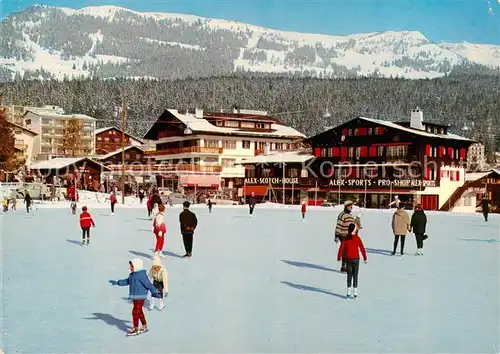 AK / Ansichtskarte Crans Montana Eisbahn Crans Montana