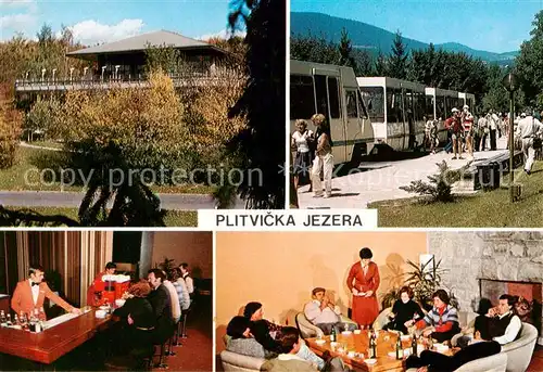 AK / Ansichtskarte  Plitvicka_Jezera_Croatia Hotel Bar Gaststube Bustransfer 