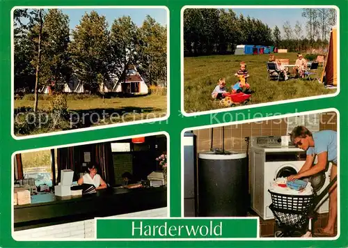 AK / Ansichtskarte 73796217 Zeewolde_NL Bungalowpark Harderwold Camping Rezeption Waschtag 